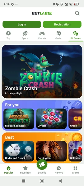 mobile App BetLabel